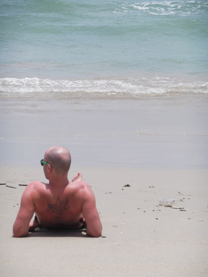 ....mit chillout am Strand.....