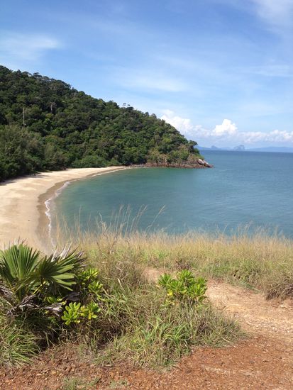 Die wunderschöne Aussicht zur anderen Buchtseite