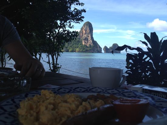 Frühstück am nächsten Morgen....frisch gestärkt fällt das Planen einfach leichter