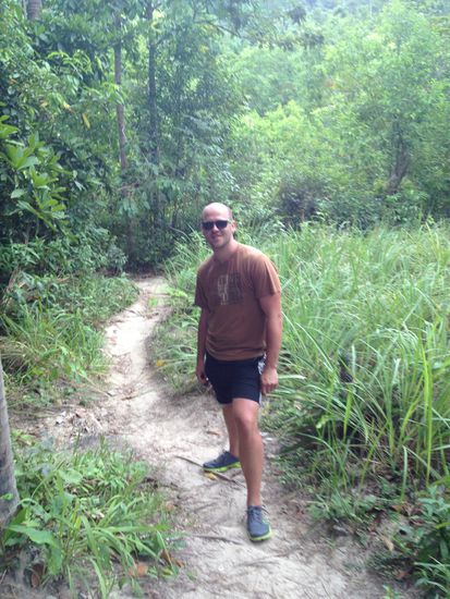 Auf dem Weg zum "Wasserfall"