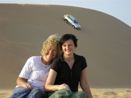 Eva, ich und unser Jeep