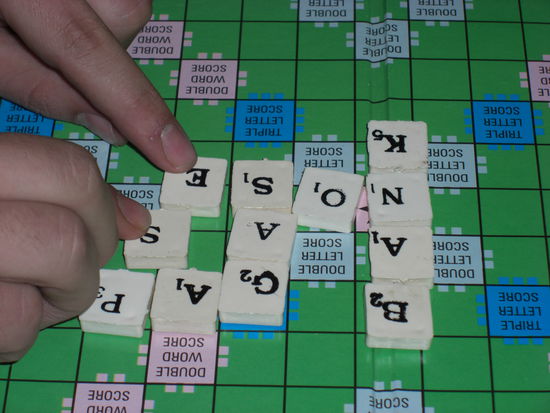 Scrabble-Abend auf dem Boot