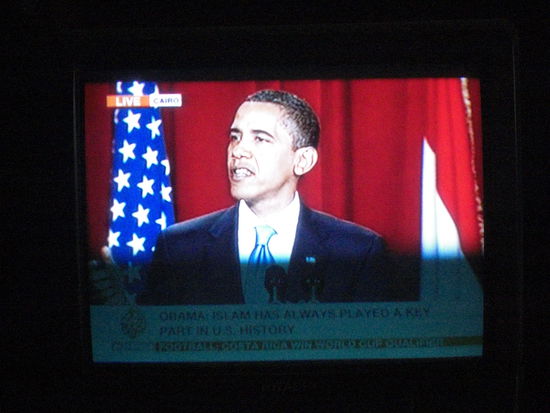 Obama live auf AlJazeera-English