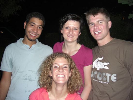Yehia, Rachel, ich und Dustin