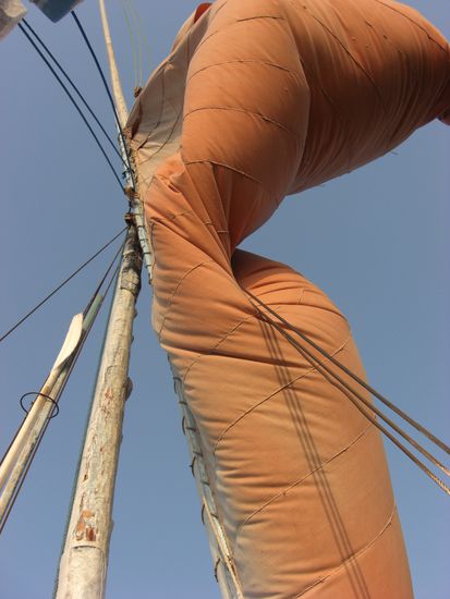 das Segel der Felukka