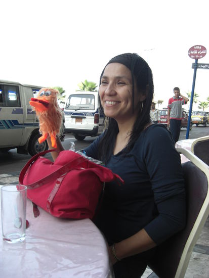 Narida mit der tollen Handpuppe...