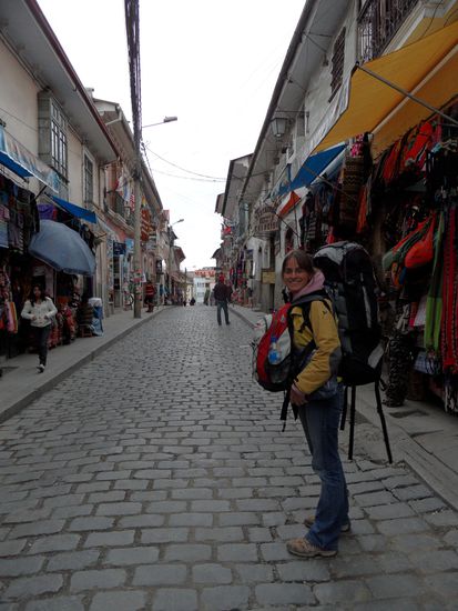 Voll bepackt in La Paz 