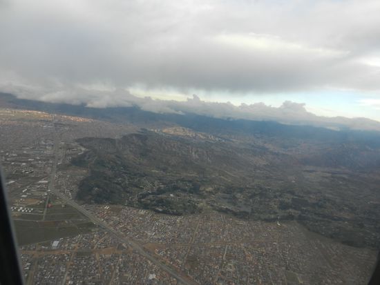 Der steile Abbruch nach La Paz