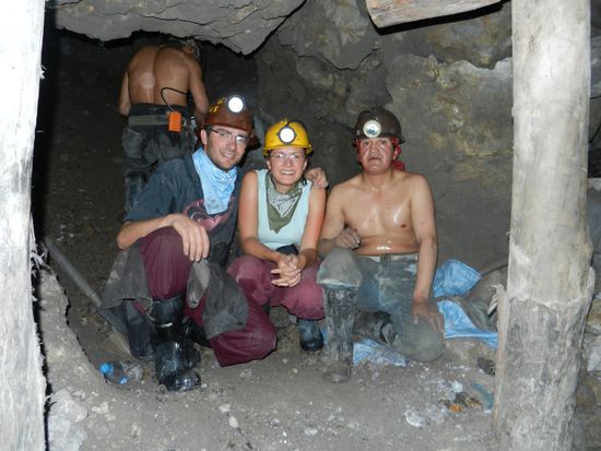 Bei den Mineros und 35°C