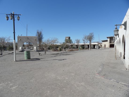 Hauptplatz der Geisterstadt Humberstone