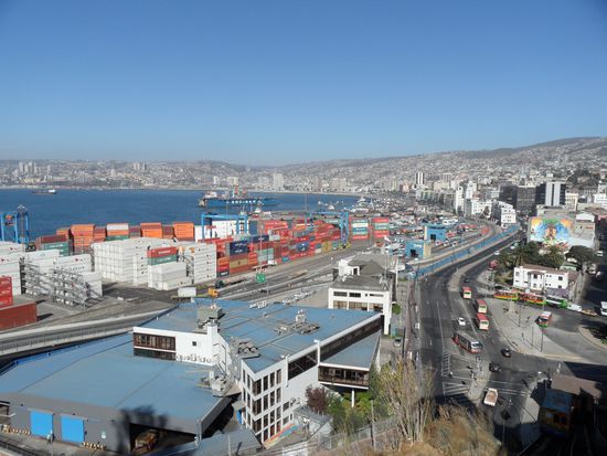 Valparaíso - wichtiger Hafen Chiles