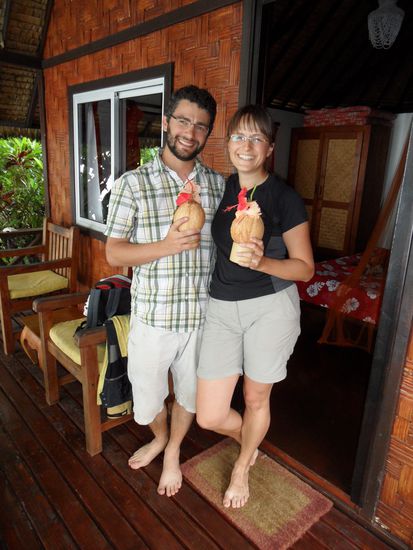 Unser Traumbungalow mit Begrüßungscocktail 