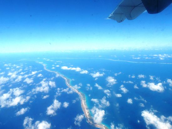 Das riesige Atoll Rangiroa