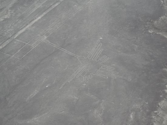 Nasca-Linien: Kolibri (85 m Länge!)