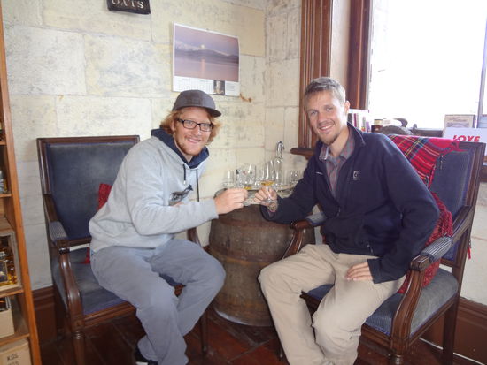 Whisky Tasting in Oamaru. War sehr lecker.