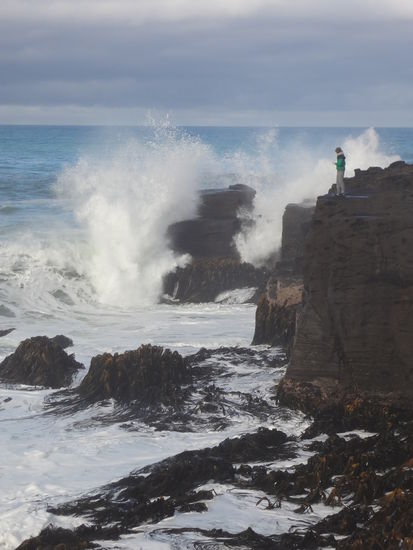 Total beeindruckende Wellen in den Catlins.