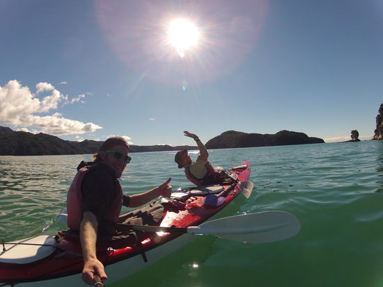 Was ein toller Tag für unseren Trip. Und die GoPro hatte diesmal ein Airbag. 