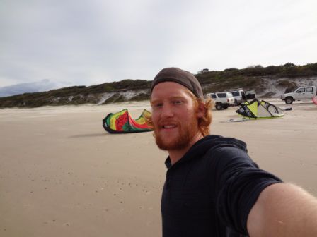 Hier hat die Kitesurf-Aktion gestartet...