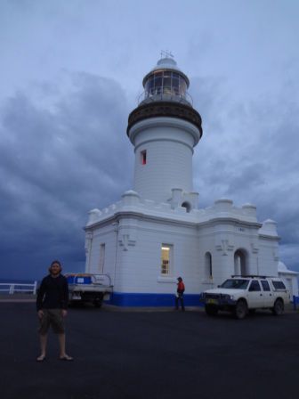 Das ist der Leuchtturm bei Byron Bay. Es ist der Östlichste Punkt von Australien.