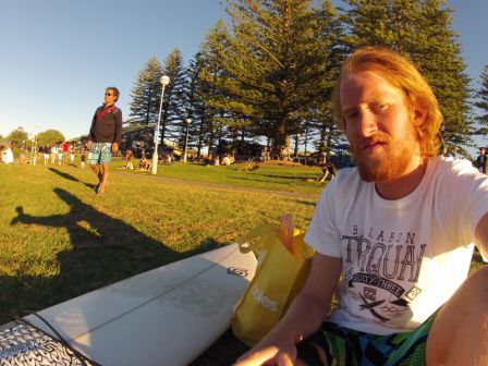 ... danach schön den Sonnenuntergang von der "Promendae" in Byron Bay angeschaut...