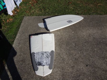 ... und da war mein Board in zwei.