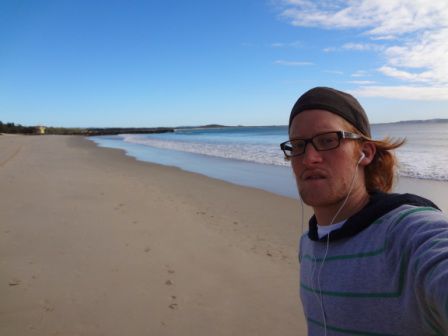 Noch am Strand in Noosa.