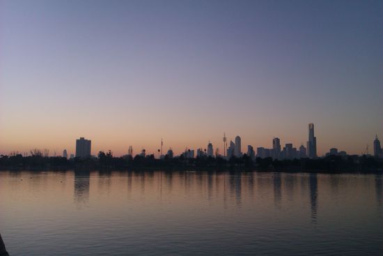 Der Ausblick von Albert Park.