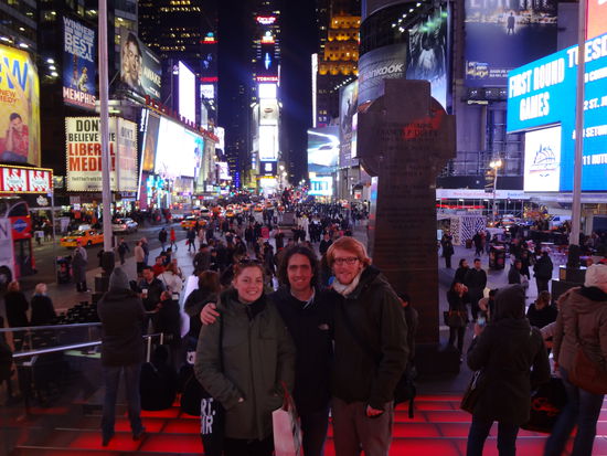 Da hatten wir uns gefunden. Laura, Nabil und ich (v.l.).