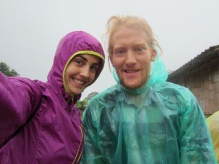 Besser noch wenn man eine Regenjacke hatte.