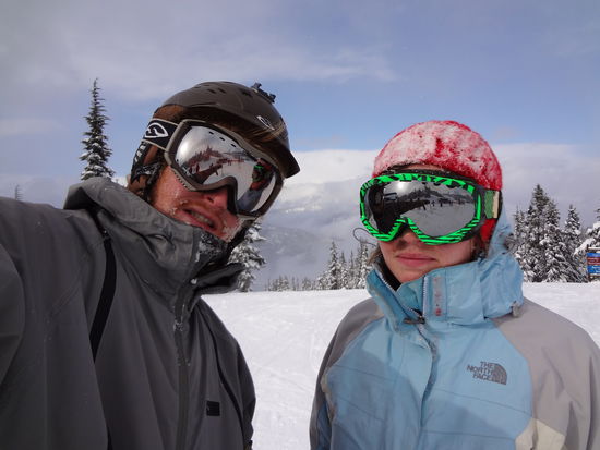 Laura und ich nachdem irgendwann sogar auch noch die Sonne raus kam.