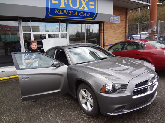 Das war unser Schmuckstück mit dem wir die West-Küste unsicher gemacht haben. Ein Dodge Charger. Totaler Wahnsinn.