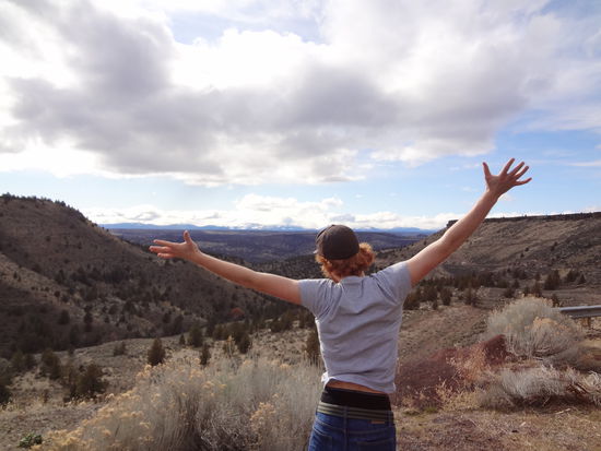Auf dem Weg irgendwo zwischen Bend und der Küste.