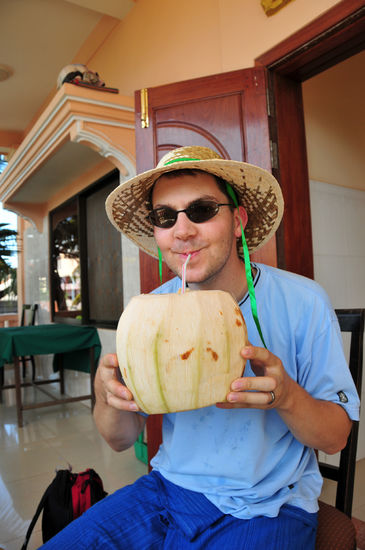 Lecker frische Kokosnuss.....