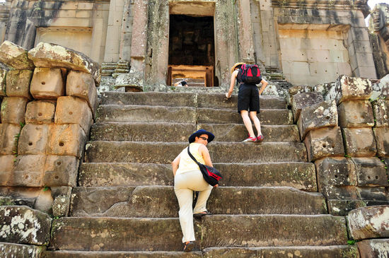 Wir bei der Besteigung des Ta Keo