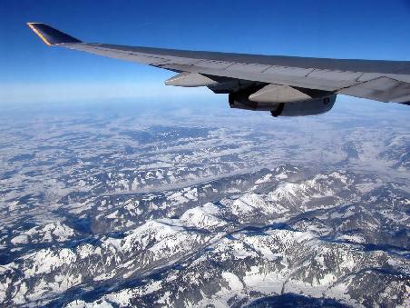 Hier noch ein Bild von unserem Flug, etwa eine Stunde nach dem Start....