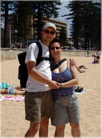Wir am Manly Beach