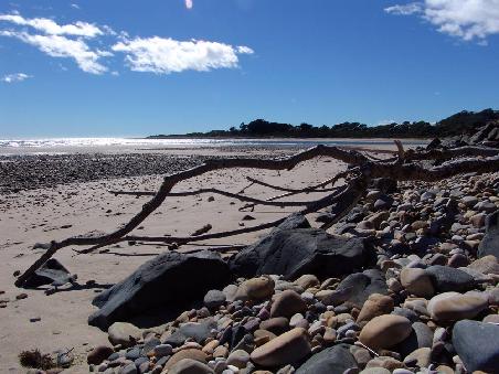 der Strand von Turners Beach