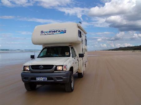 Wir auf der Strand Autobahn