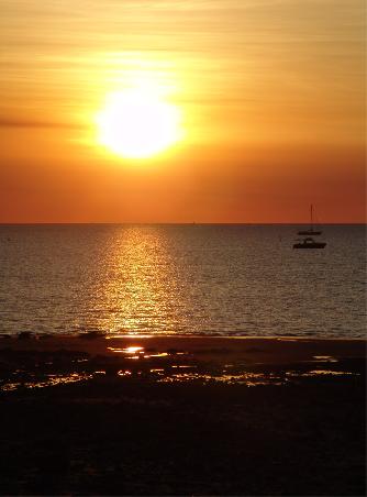 Der bezaubernde Sonnenuntergang