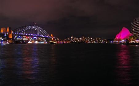 Harbour Bridge und Oper vom Circular Quay aus