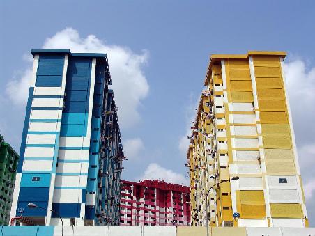 Bunt sind in Singapur sogar die....