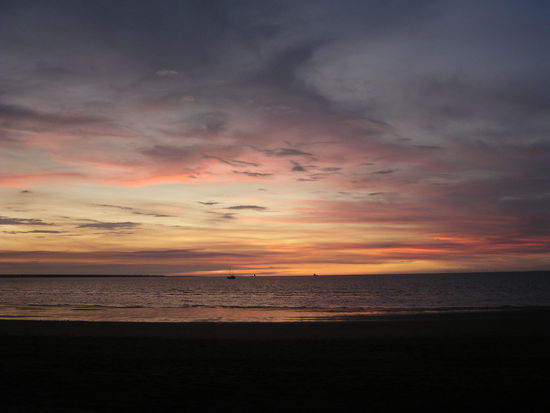 Sonnenuntergang am Strand von Darwin