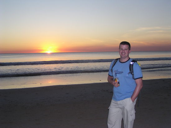 Ein Bierchen zum Sonnenuntergang.