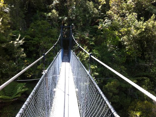 Hängebrücke über Falls River