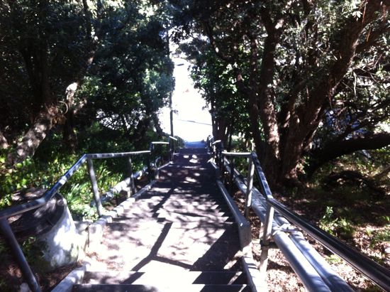 Letztes Stück beim Abstieg von Turm