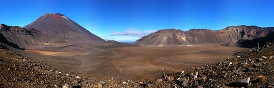 Nochmal Mount Doom inklusive des flachen Tals