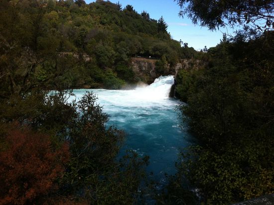 Huka Falls von der anderen Seite als vor zwei Wochen 