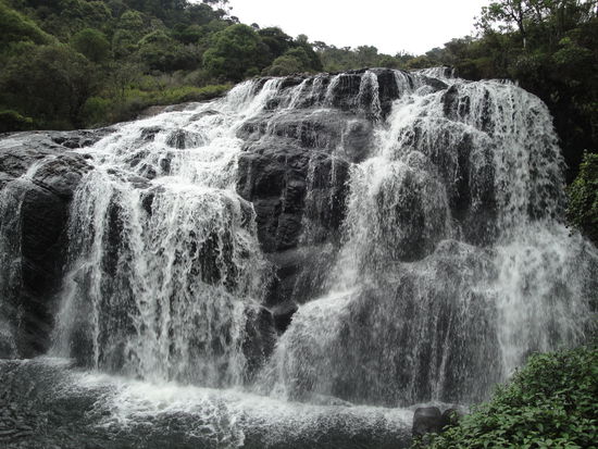 Horton Plains NP der am meisten besuchte Nationalpark Sri Lankas.  Eintritt rund 15 €, überwiegend Wald und Grasland. Haben den Rundgang über Baker-Falls, World´s End und Little World s End, rund 10-11 km gemacht.