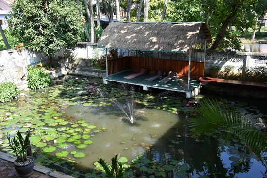 Frühstücksambiente im Villa Mahasok Hotel