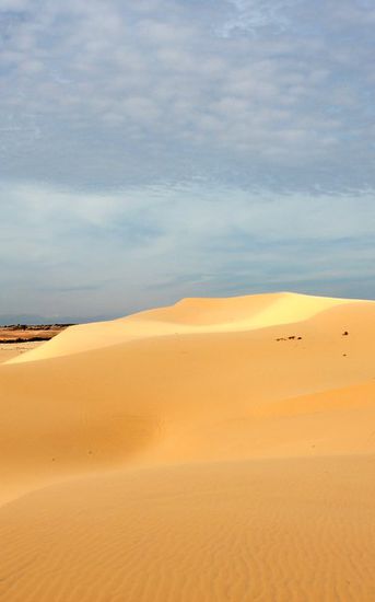 Dünen von Mui Ne. Etwa 20km nördlich. War nicht einfach da durch zu wandern. Es war wie in der Wüste